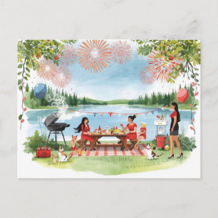Cartão Postal De Festividades Dia do Canadá