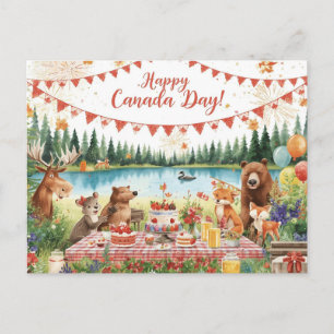 Cartão Postal De Festividades Dia do Canadá