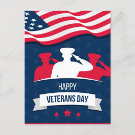 Cartão Postal De Festividades Dia dos Veteranos