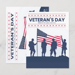 Cartão Postal De Festividades Dia dos Veteranos 2025: Celebrando Serviço e Sacri