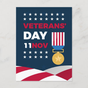 Cartão Postal De Festividades Dia dos Veteranos - Honrando todos os que serviram