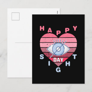 Cartão Postal De Festividades Dia Feliz da Visão
