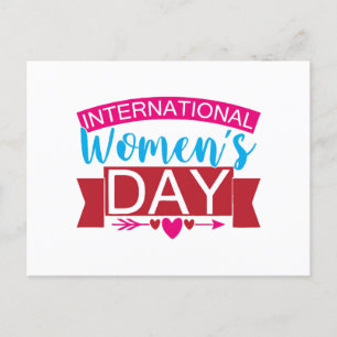 Cartão Postal De Festividades Dia Internacional das Mulheres