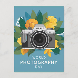 Cartão Postal De Festividades Dia Mundial da Fotografia