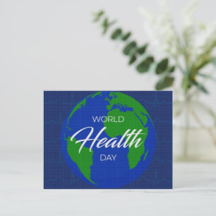 Cartão Postal De Festividades Dia Mundial da Saúde