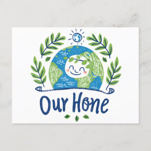 Cartão Postal De Festividades Dia Mundial do Ambiente - Feliz Ilustração da Terr