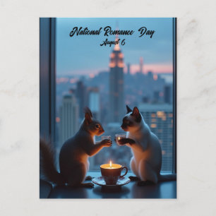 Cartão Postal De Festividades Dia Nacional do Romance
