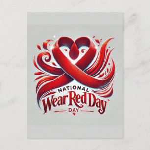 Cartão Postal De Festividades Dia Vermelho do Visto Nacional