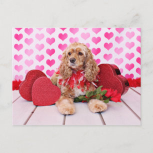 Cartão Postal De Festividades Dias de os namorados - Cocker Spaniel - Bella