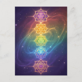 Cartão Postal De Festividades Die 7 Chakren´11