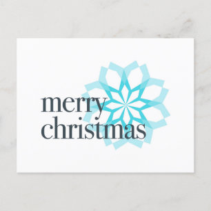 Cartão Postal De Festividades Diferente design clássica de "Feliz Natal"