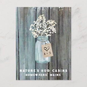 Cartão Postal De Festividades *~* Distinta AP49 QR Mason Jar