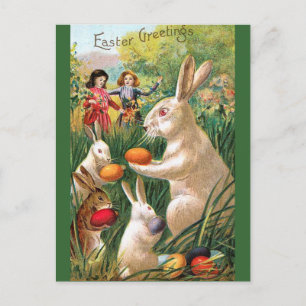 Cartão Postal De Festividades Diversão de páscoa