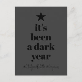 Cartão Postal De Festividades Diversão Natalina Árvore de Natal Preta Humor 2020