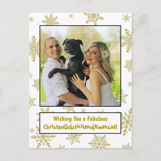 Cartão Postal De Festividades Divertido feriado inclusivo e peculiar Sazonal (Frente)