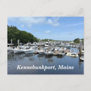 Cartão Postal De Festividades Docas de pesca em Kennebunkport Maine