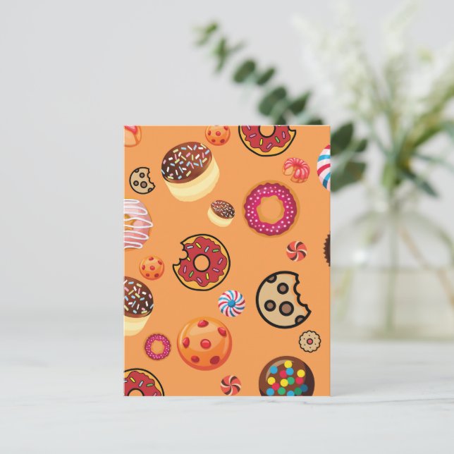 Cartão Postal De Festividades Doces 6 (Em pé/Frente)