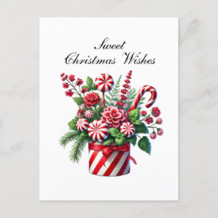 Cartão Postal De Festividades Doces pimenta de Natal festivos Personalizáveis