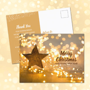 Cartão Postal De Festividades Domínio das Luzes de Natal
