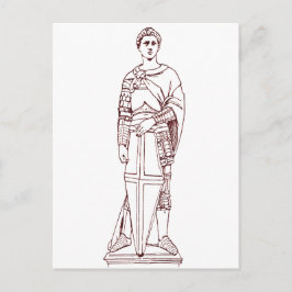 Cartão Postal De Festividades Donatello’s Saint George - Renaissance Sculpture
