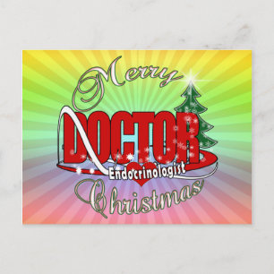 Cartão Postal De Festividades DOUTOR CHRISTMAS Endocrinologista