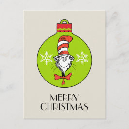Cartão Postal De Festividades Dr. Seuss| Grinch| Clássico O Gato no Ha