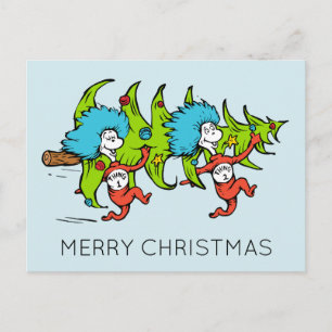 Cartão Postal De Festividades Dr. Seuss Grinch Coisa 12 Natal