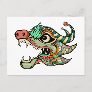 Cartão Postal De Festividades dragão