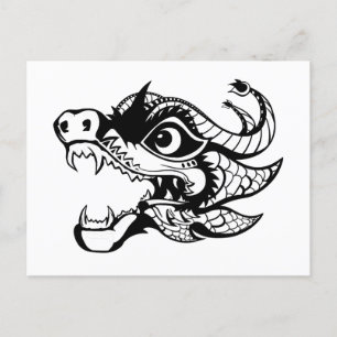 Cartão Postal De Festividades dragão