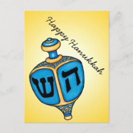 Cartão Postal De Festividades Dreidel