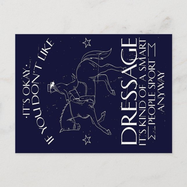 Cartão Postal De Festividades Dressage Rider  Horse | Lover gift (Frente)