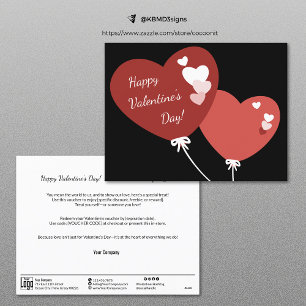 Cartão Postal De Festividades Duas Placa de Voucher de Feliz dia de os namorados