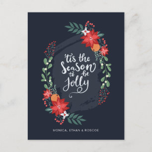 Cartão Postal De Festividades É a Temporada para ser Alegre