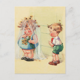 Cartão Postal De Festividades É tudo sobre amor. Dia de os namorados Vintage Art