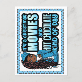 Cartão Postal De Festividades É um filme de Natal e chocolate quente