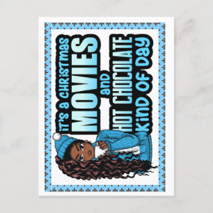 Cartão Postal De Festividades É um filme de Natal e chocolate quente