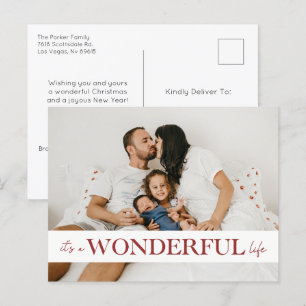 Cartão Postal De Festividades É uma foto vermelha maravilhosa da vida
