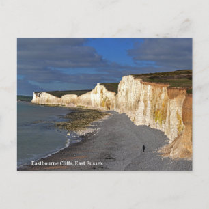 Cartão Postal De Festividades Eastbourne Cliff em East Sussex Inglaterra