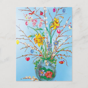 Cartão Postal De Festividades Easter -