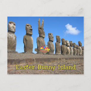 Cartão Postal De Festividades Easter Bunny Island