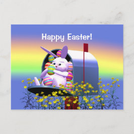 Cartão Postal De Festividades Easter Bunny Mail