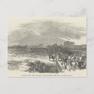 Cartão Postal De Festividades Easter Hunt with the Royal Stag Hounds