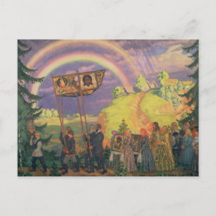 Cartão Postal De Festividades Easter Procession, 1915