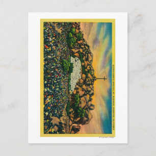 Cartão Postal De Festividades Easter Sunrise Service at Mt. Rubidoux