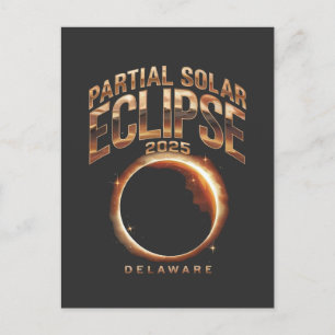 Cartão Postal De Festividades Eclipse Solar Parcial 2025 Astronomy Event