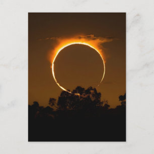 Cartão Postal De Festividades eclipse total do sol groenlândia 12 de agosto de 2