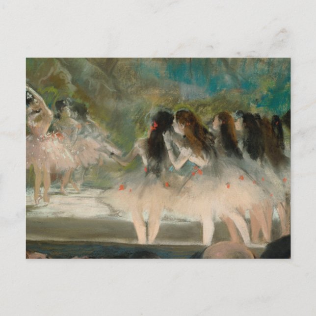 Cartão Postal De Festividades Edgar Degas - Balé No Opéra De Paris (Frente)