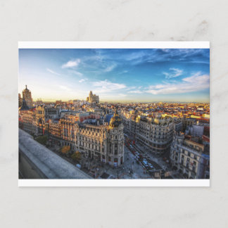 Cartão Postal De Festividades Edificio Metropoli, Gran vía - Madrid, Spain 