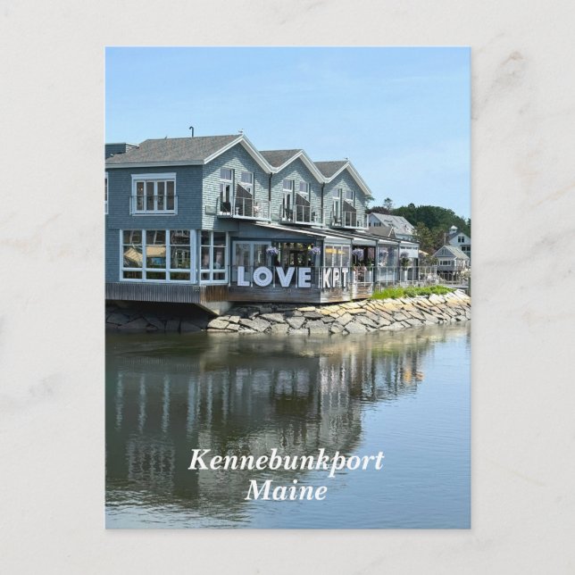 Cartão Postal De Festividades Edifícios da bacia hidrográfica russa em Kennebunk (Frente)