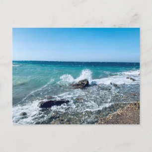 Cartão Postal De Festividades Egito, Hurghada, salpicos e ondas do Mar Vermelho